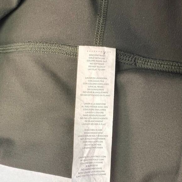 Fabletics Leggings Womens M Black Green Stretch Yoga Gym High Rise Activewear - Picture 10 of 10